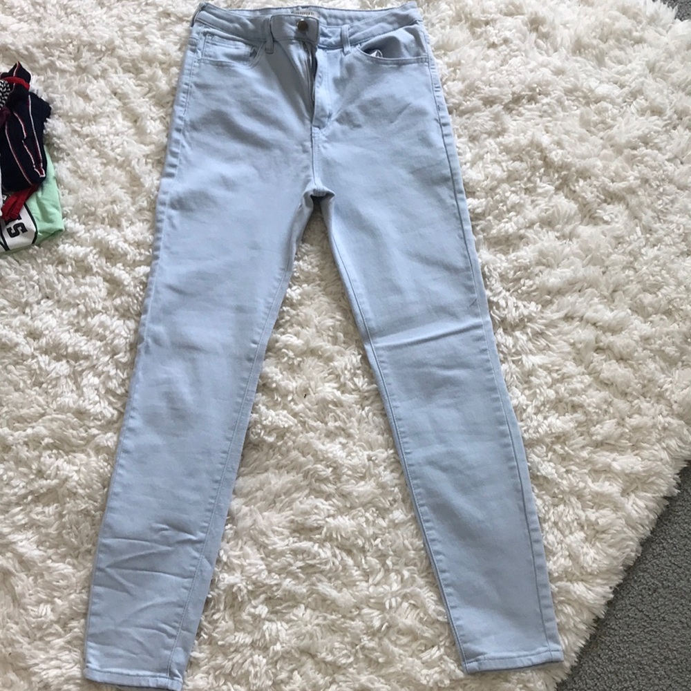 Light blue skinny jeans